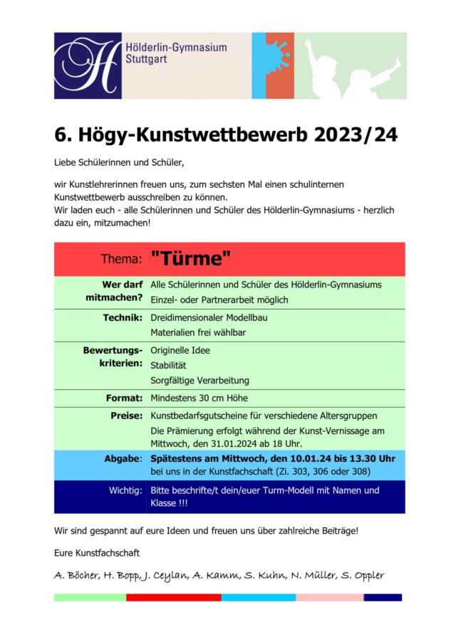 Mehr über den Artikel erfahren Der Högy-Kunstwettbewerb steht vor der Tür